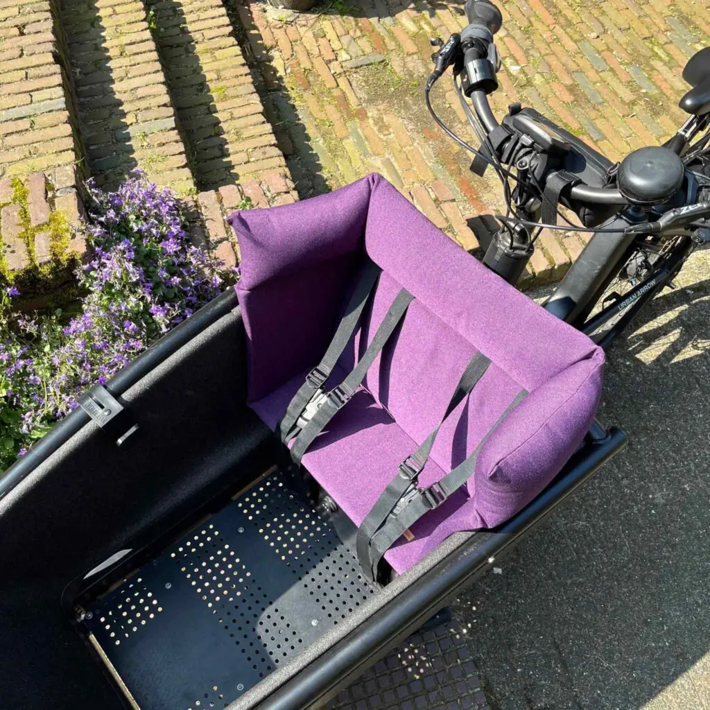 Bakfiets kussen Urban Arrow Paars